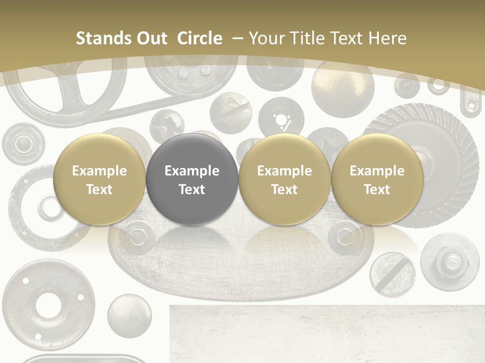 Chrome Circle Part PowerPoint Template