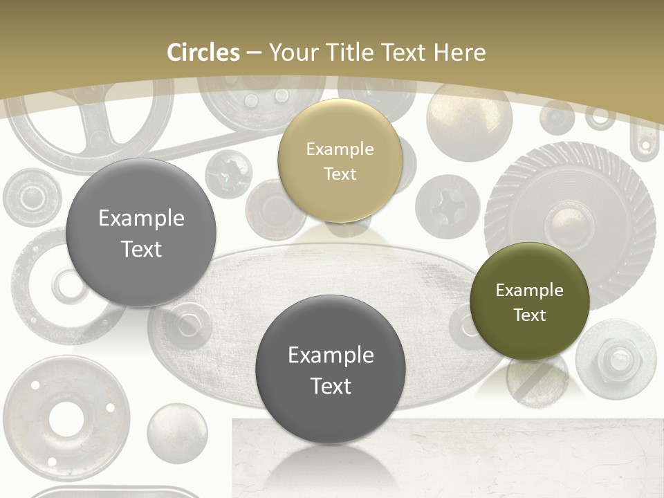 Chrome Circle Part PowerPoint Template