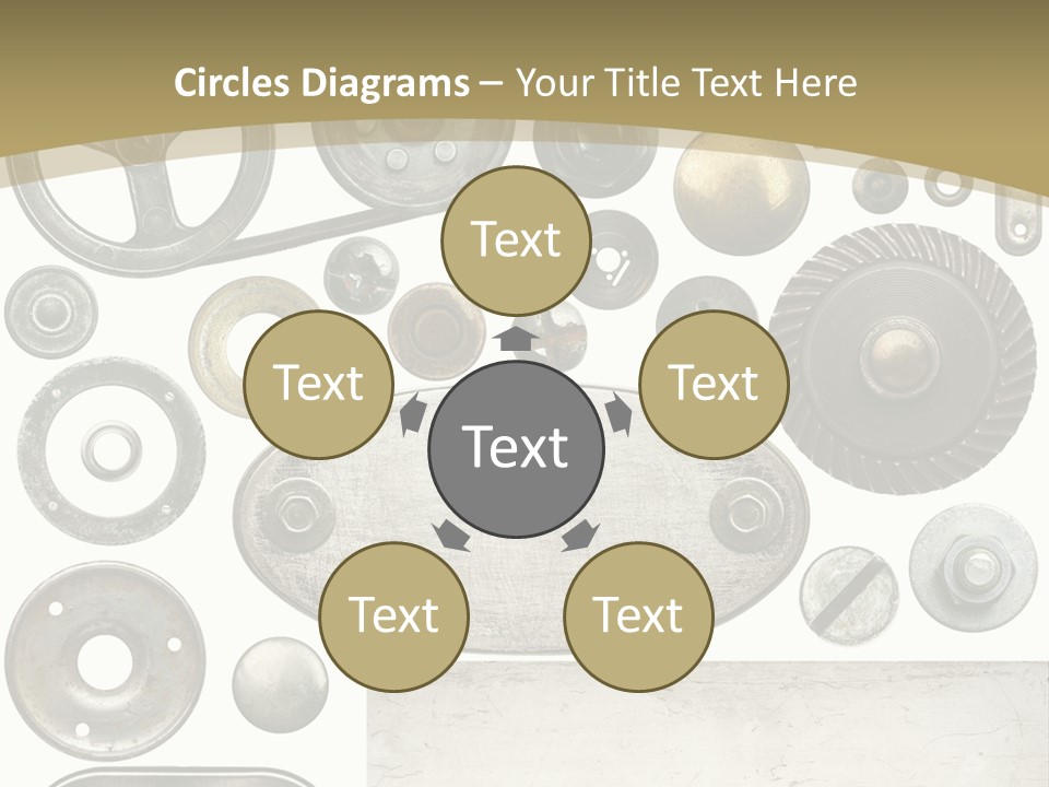 Chrome Circle Part PowerPoint Template