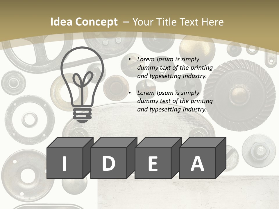 Chrome Circle Part PowerPoint Template