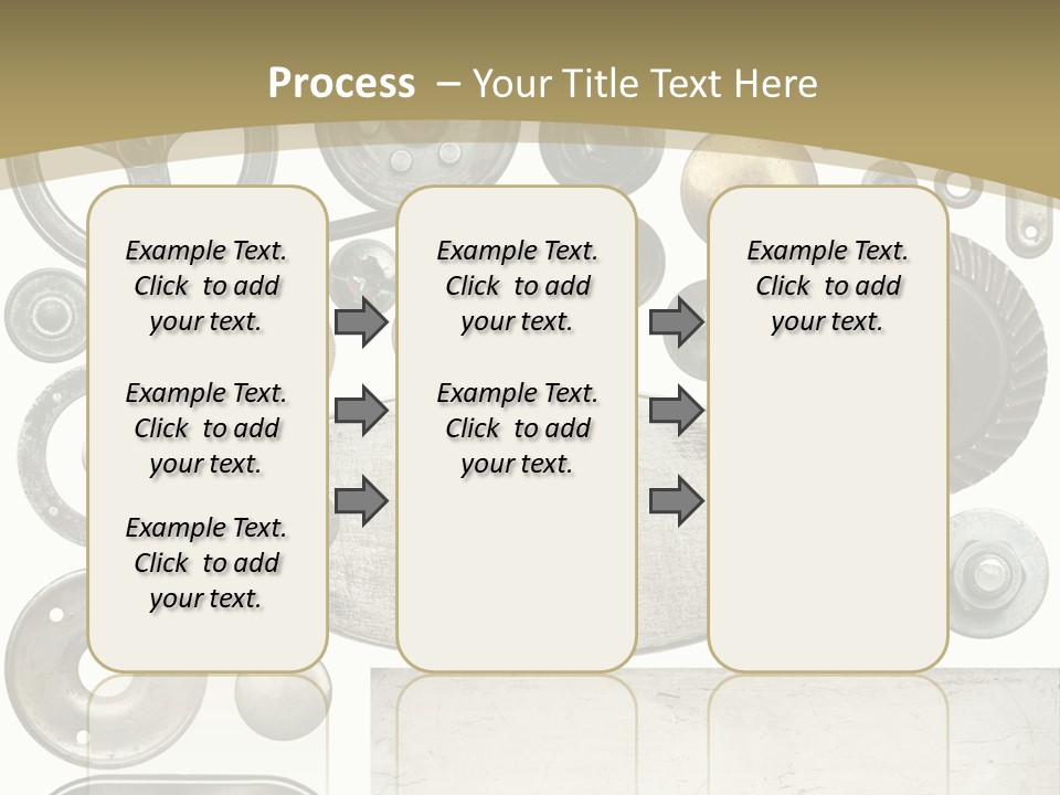 Chrome Circle Part PowerPoint Template