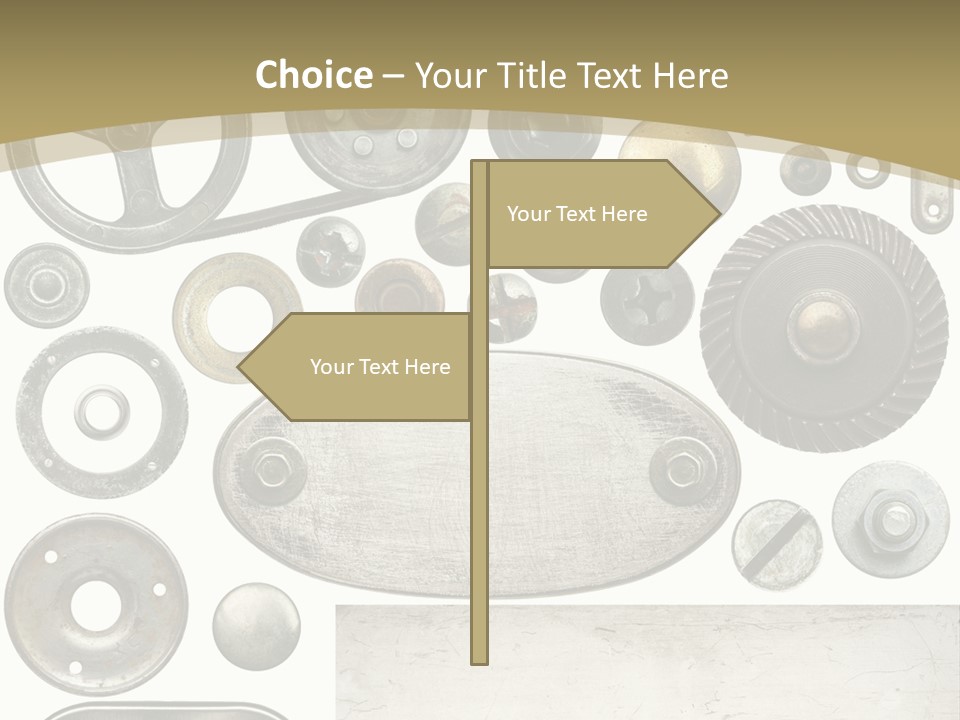 Chrome Circle Part PowerPoint Template