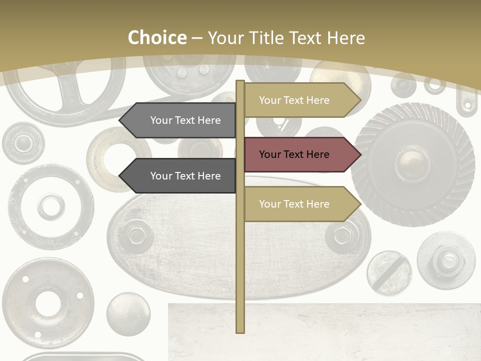 Chrome Circle Part PowerPoint Template