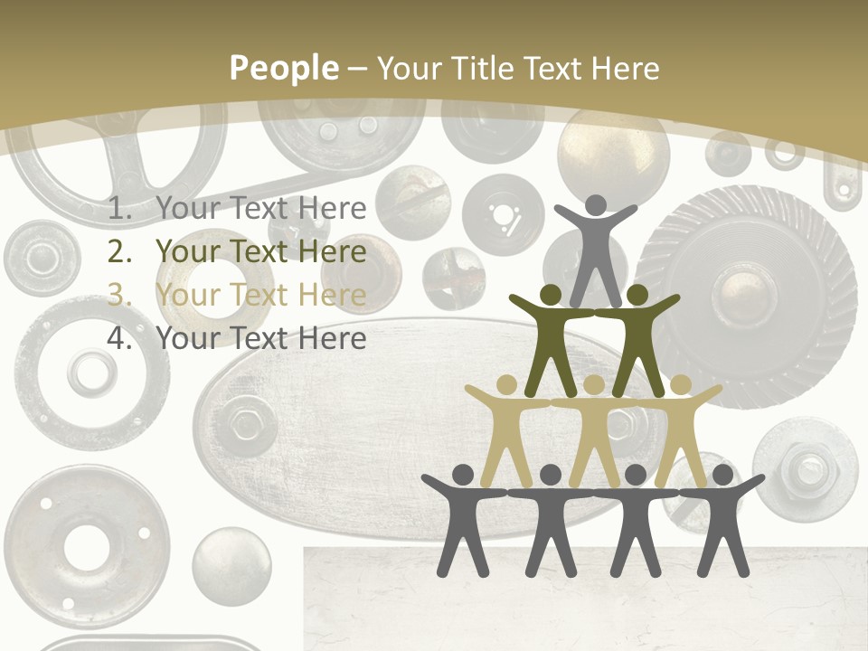 Chrome Circle Part PowerPoint Template