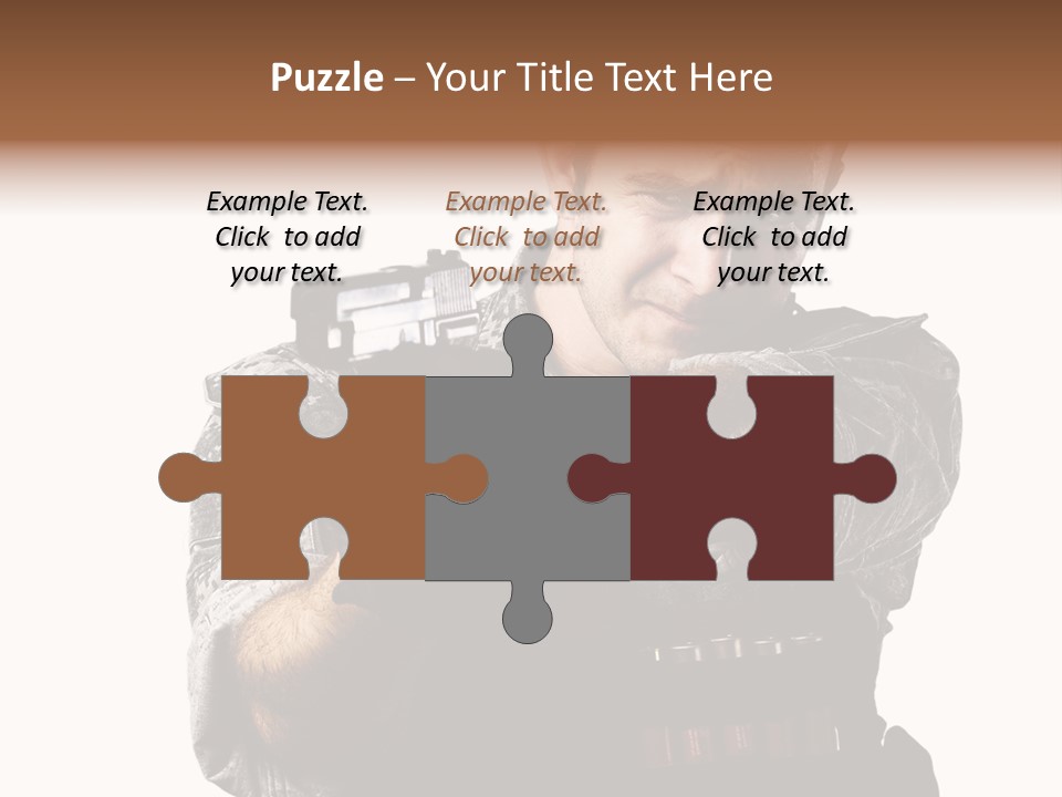 Power Assault Weapon PowerPoint Template