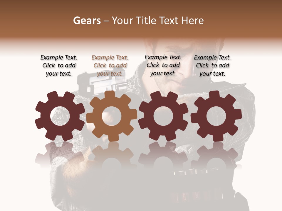 Power Assault Weapon PowerPoint Template