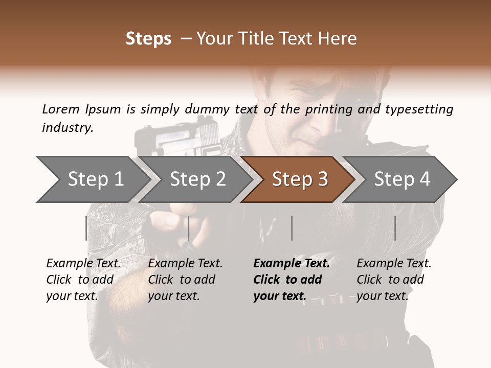 Power Assault Weapon PowerPoint Template