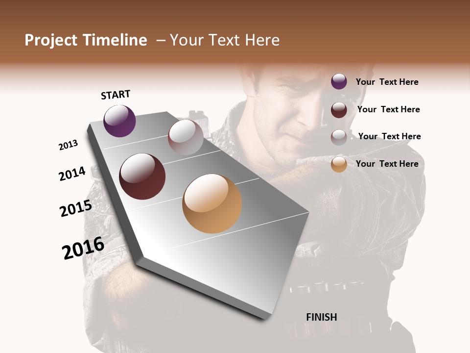 Power Assault Weapon PowerPoint Template