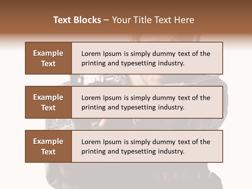 Power Assault Weapon PowerPoint Template