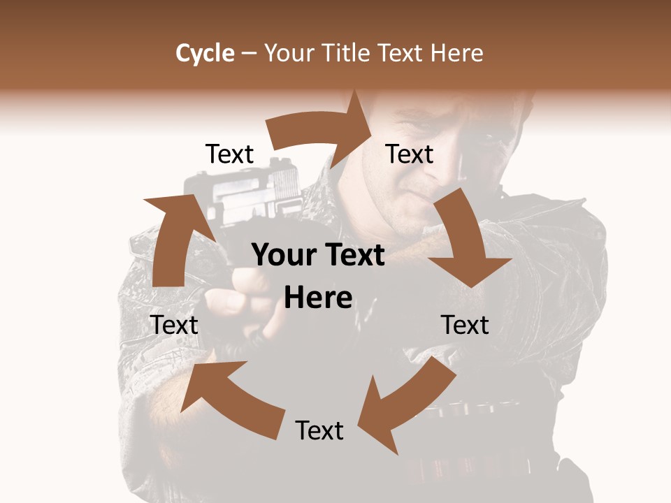 Power Assault Weapon PowerPoint Template