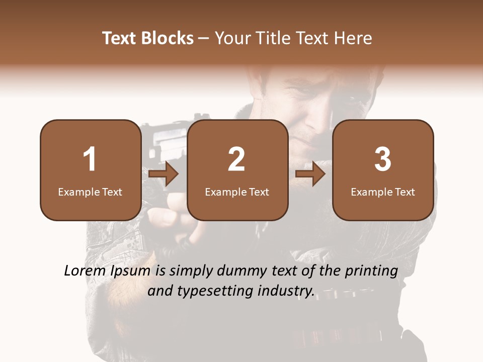 Power Assault Weapon PowerPoint Template