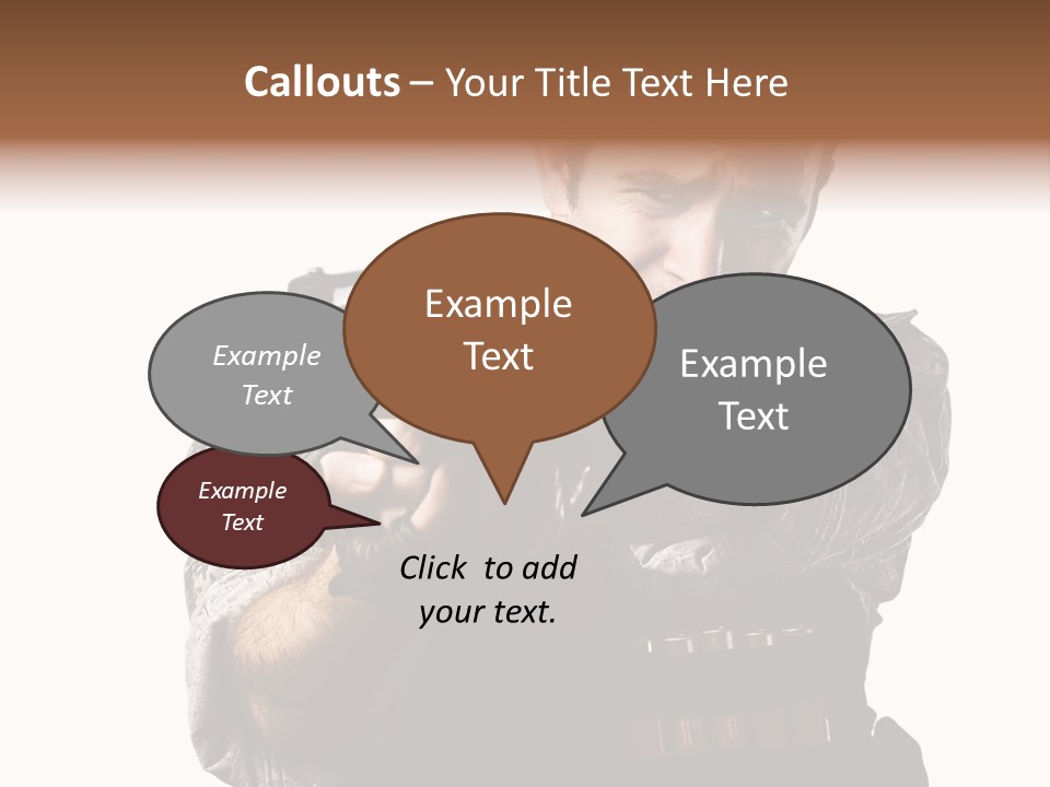 Power Assault Weapon PowerPoint Template