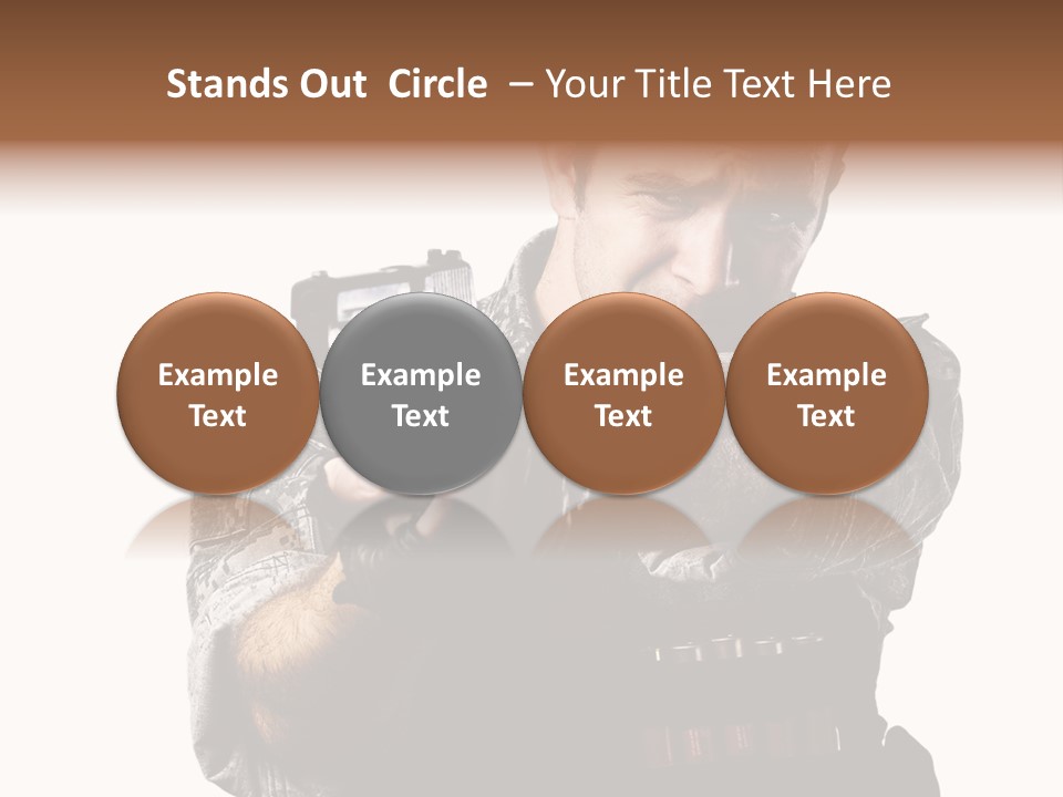 Power Assault Weapon PowerPoint Template