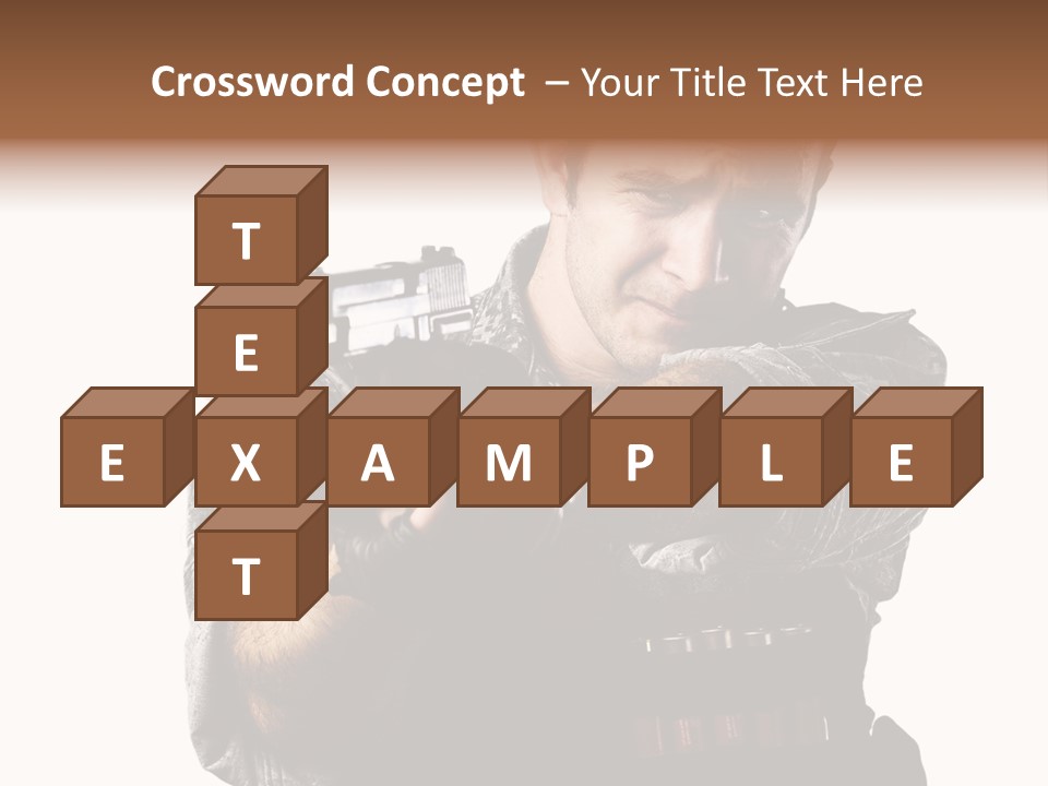 Power Assault Weapon PowerPoint Template