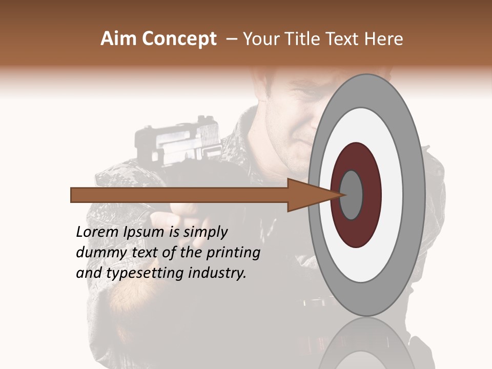 Power Assault Weapon PowerPoint Template