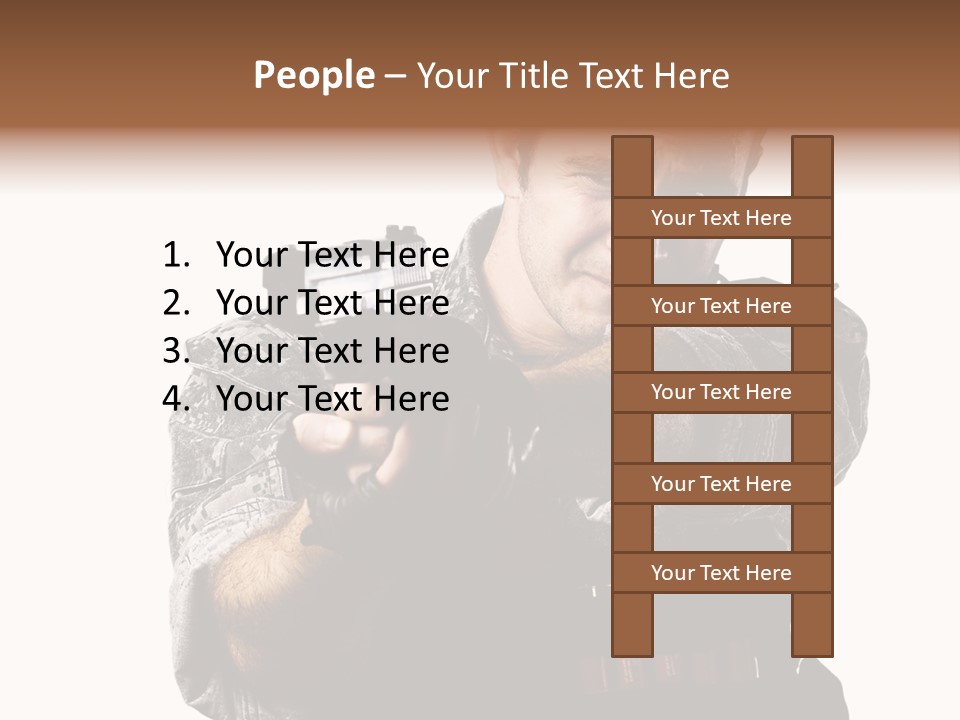 Power Assault Weapon PowerPoint Template