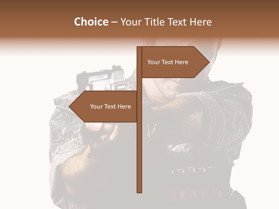 Power Assault Weapon PowerPoint Template