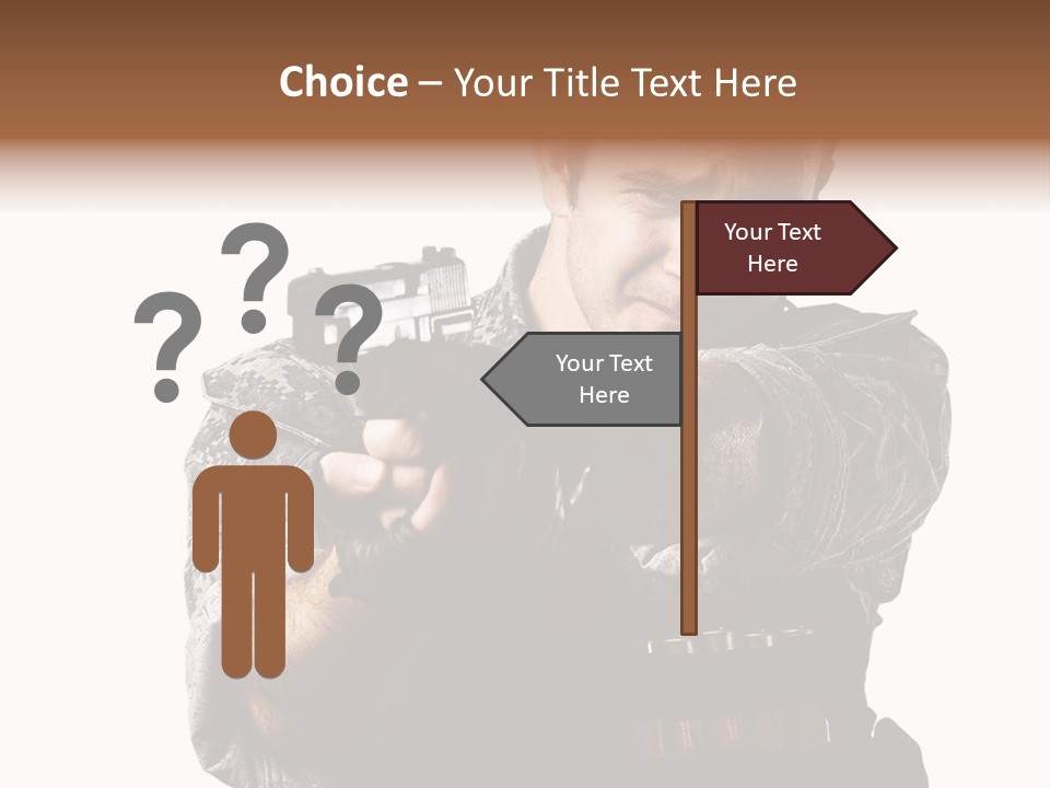 Power Assault Weapon PowerPoint Template