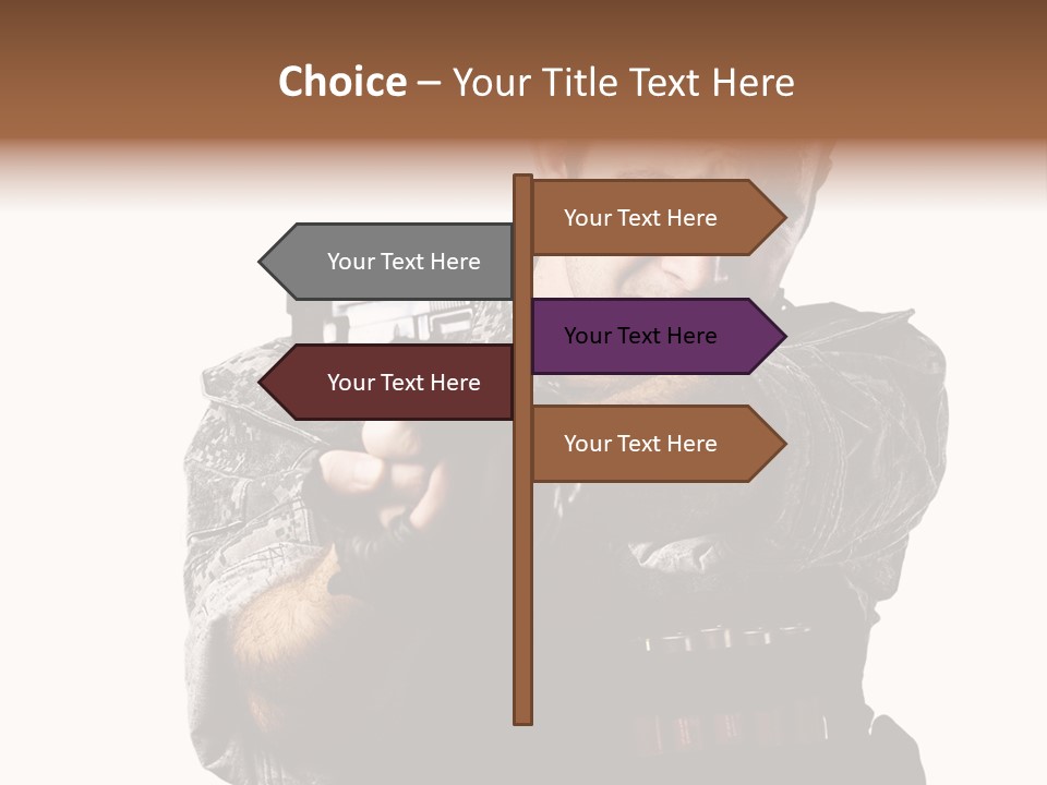 Power Assault Weapon PowerPoint Template