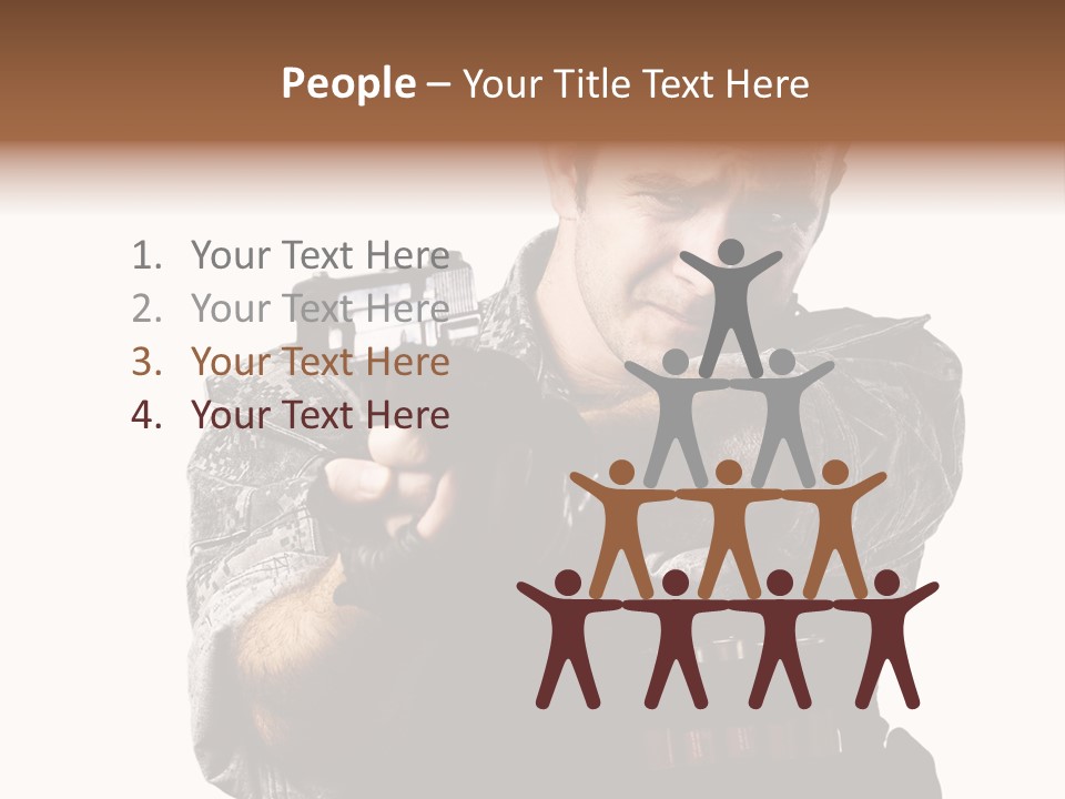 Power Assault Weapon PowerPoint Template