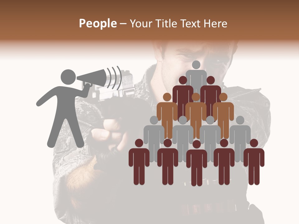 Power Assault Weapon PowerPoint Template