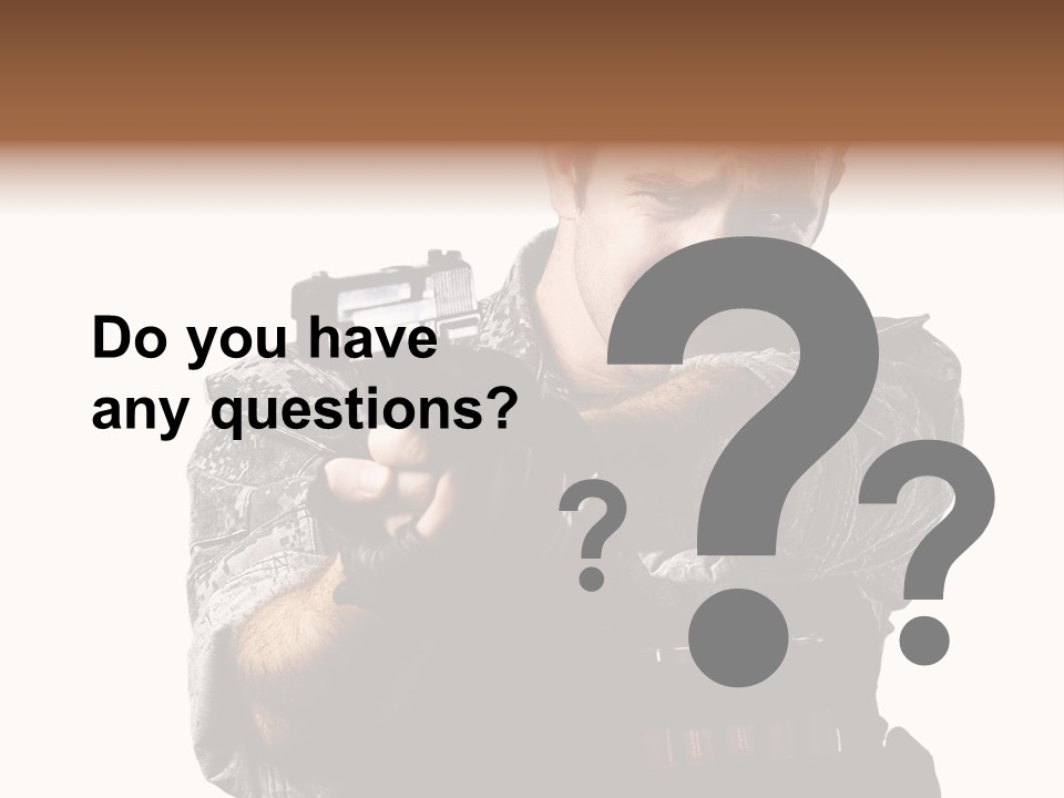 Power Assault Weapon PowerPoint Template