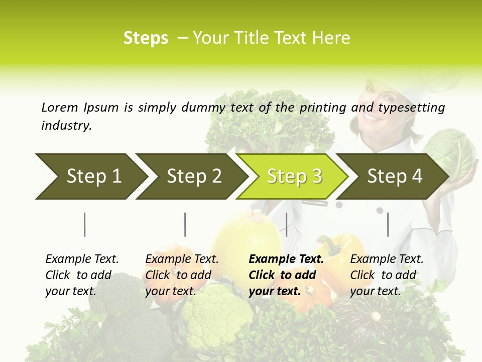 Service Nutrition Menu PowerPoint Template