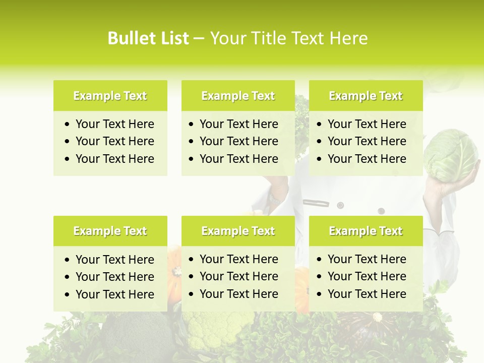 Service Nutrition Menu PowerPoint Template