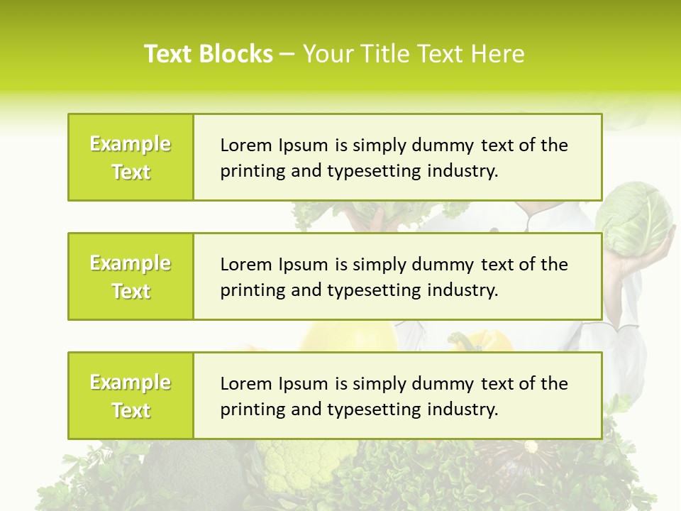 Service Nutrition Menu PowerPoint Template