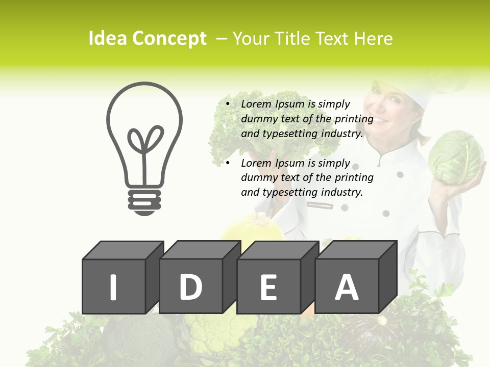 Service Nutrition Menu PowerPoint Template