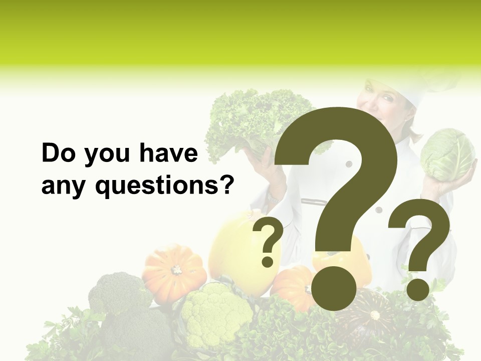 Service Nutrition Menu PowerPoint Template