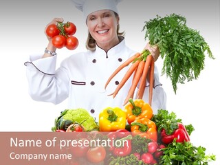 Carrot Diet Staff PowerPoint Template