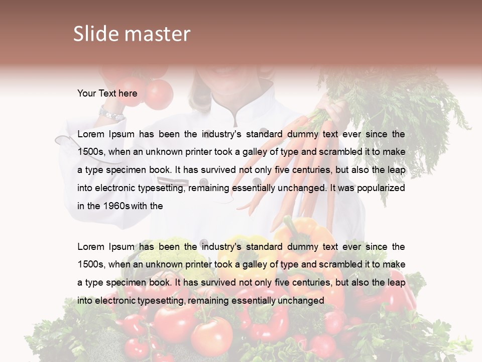 Carrot Diet Staff PowerPoint Template