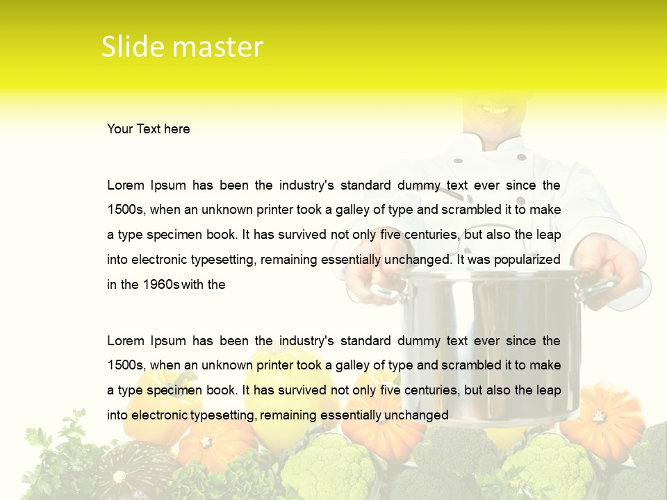 Adult Cheerful Cuisine PowerPoint Template