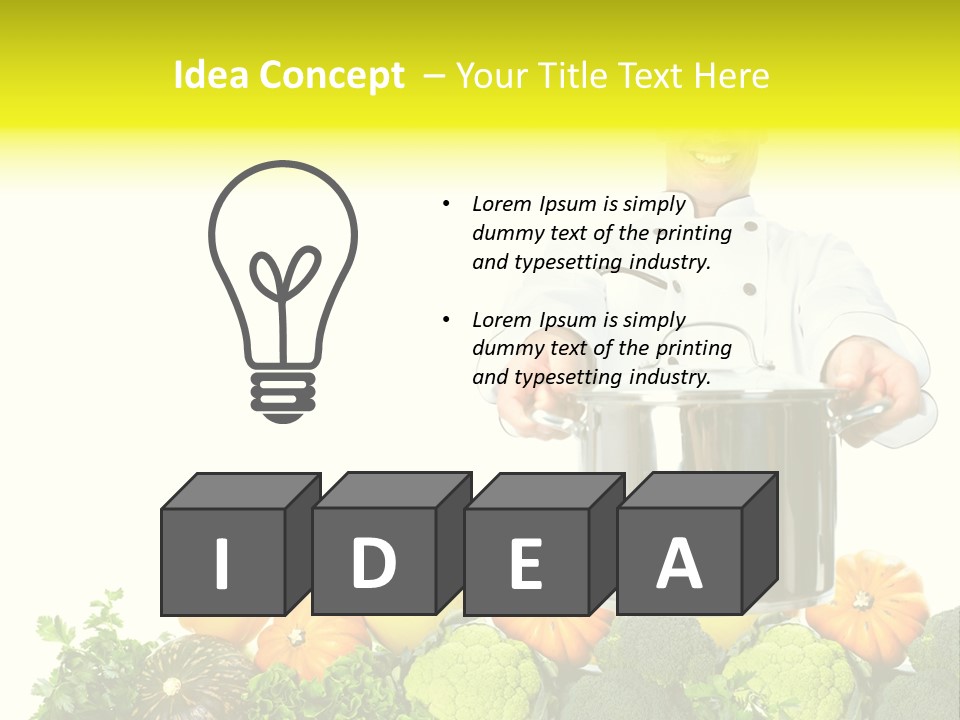 Adult Cheerful Cuisine PowerPoint Template