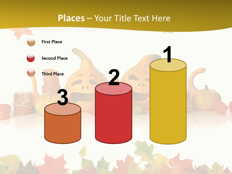 Green Foliage Isolated PowerPoint Template