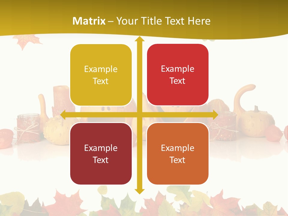 Green Foliage Isolated PowerPoint Template