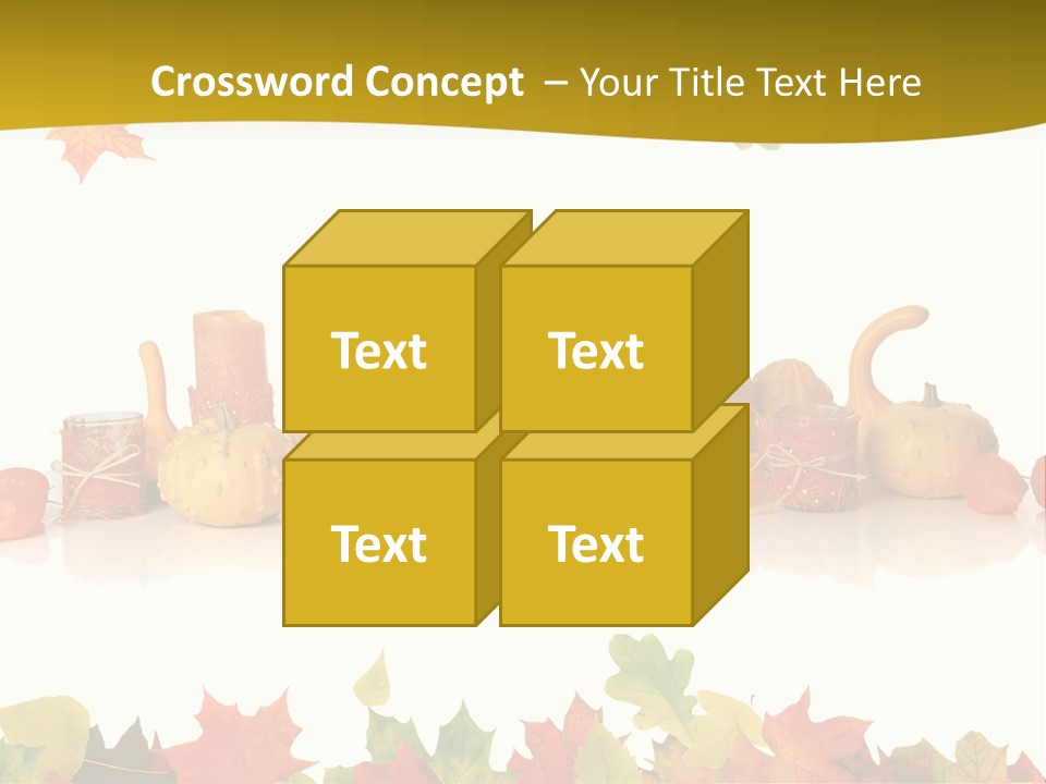 Green Foliage Isolated PowerPoint Template