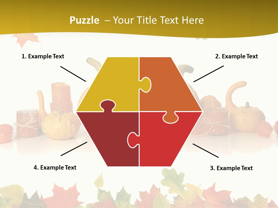 Green Foliage Isolated PowerPoint Template