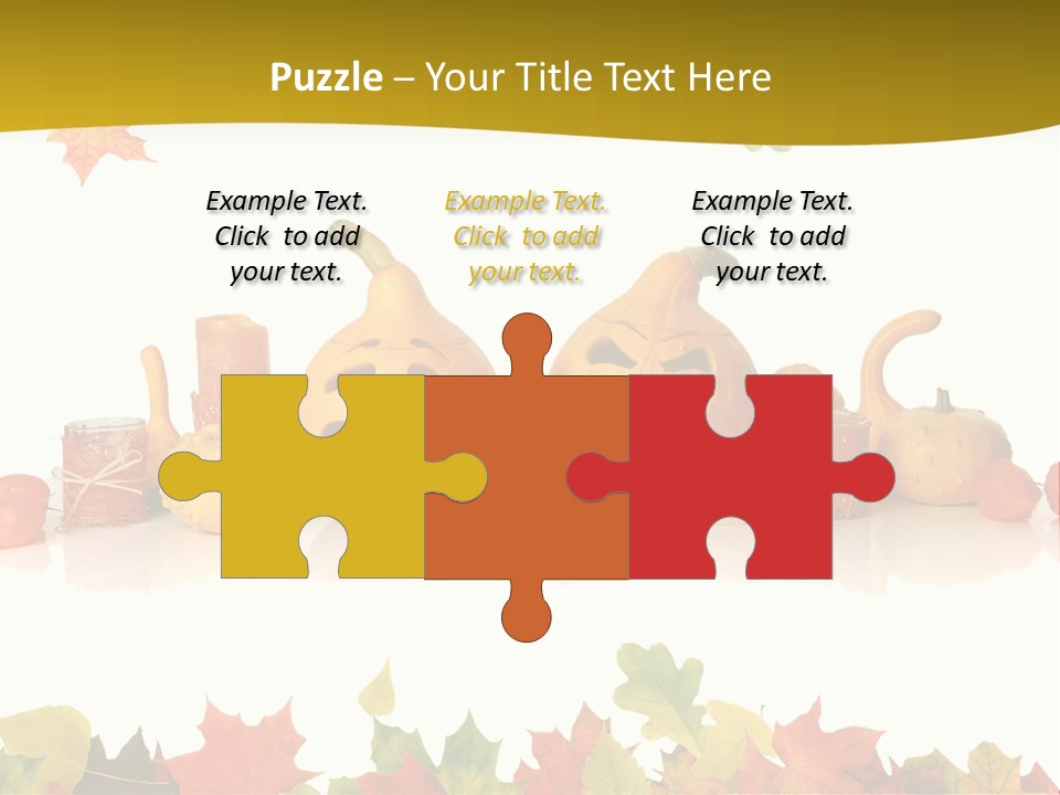 Green Foliage Isolated PowerPoint Template