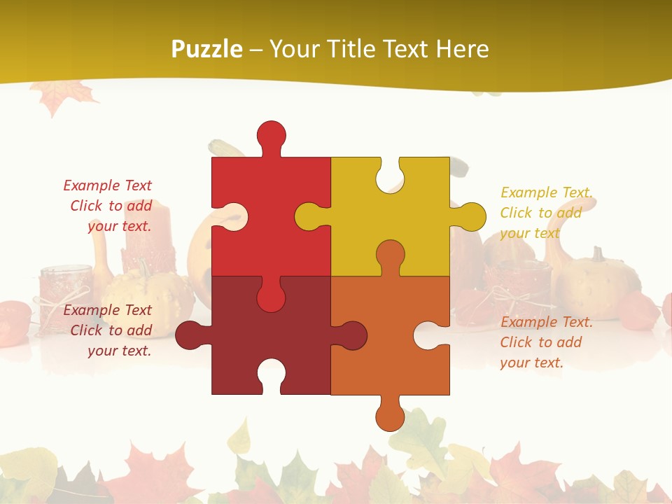 Green Foliage Isolated PowerPoint Template