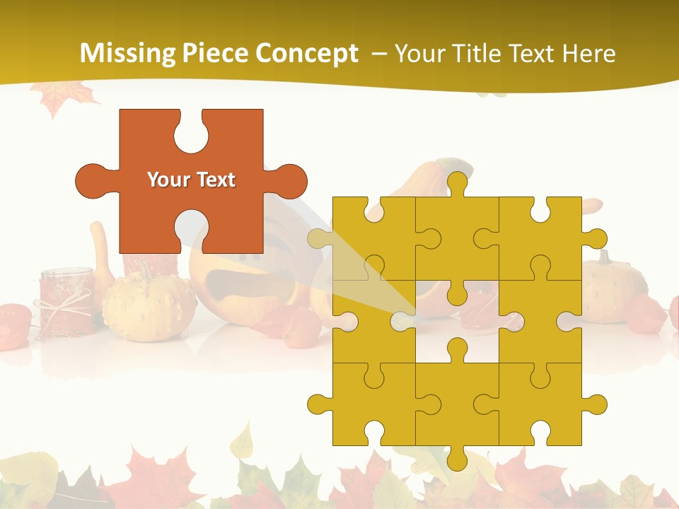 Green Foliage Isolated PowerPoint Template