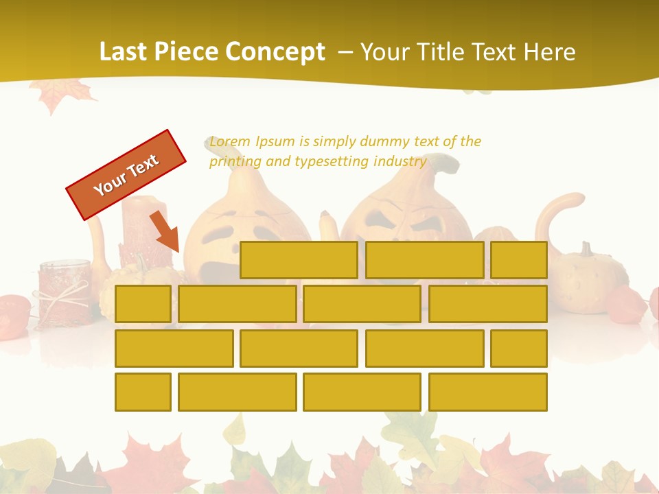 Green Foliage Isolated PowerPoint Template