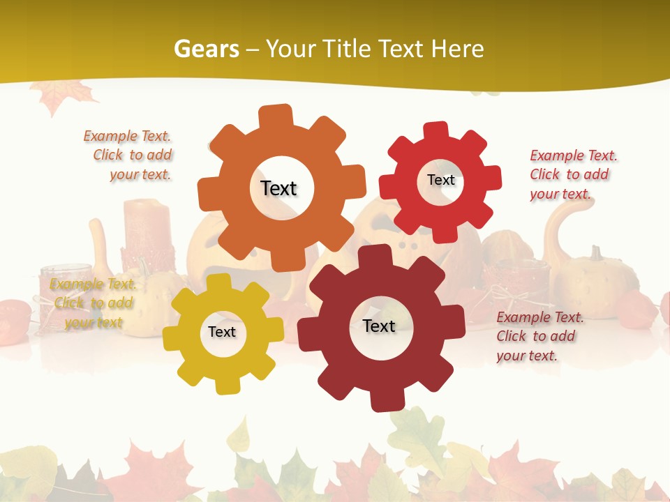 Green Foliage Isolated PowerPoint Template