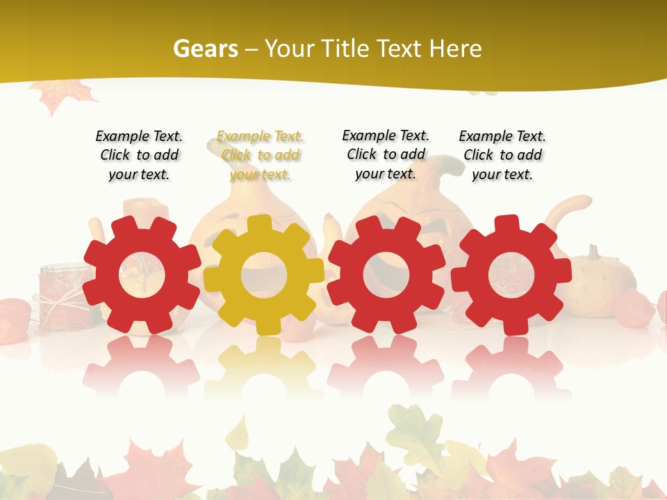 Green Foliage Isolated PowerPoint Template