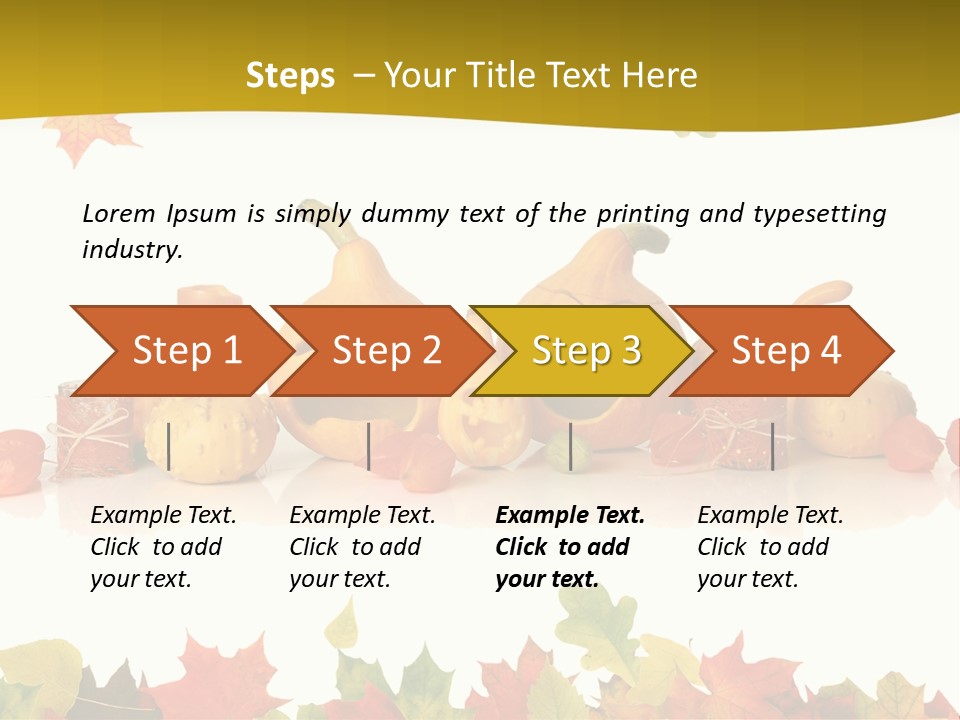 Green Foliage Isolated PowerPoint Template