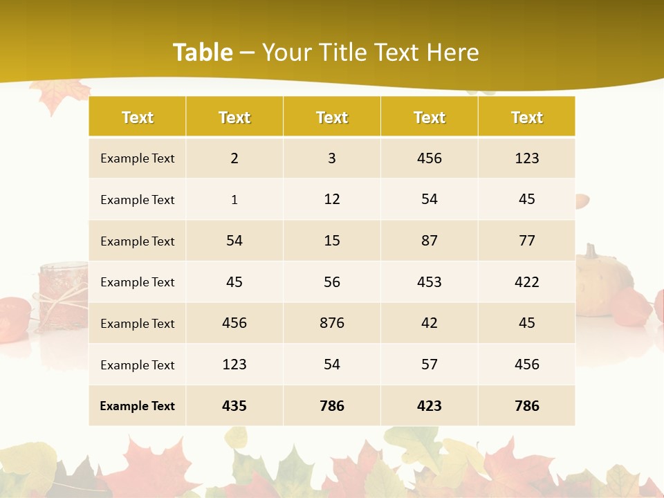Green Foliage Isolated PowerPoint Template