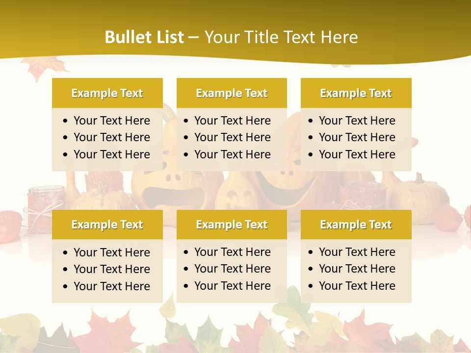 Green Foliage Isolated PowerPoint Template