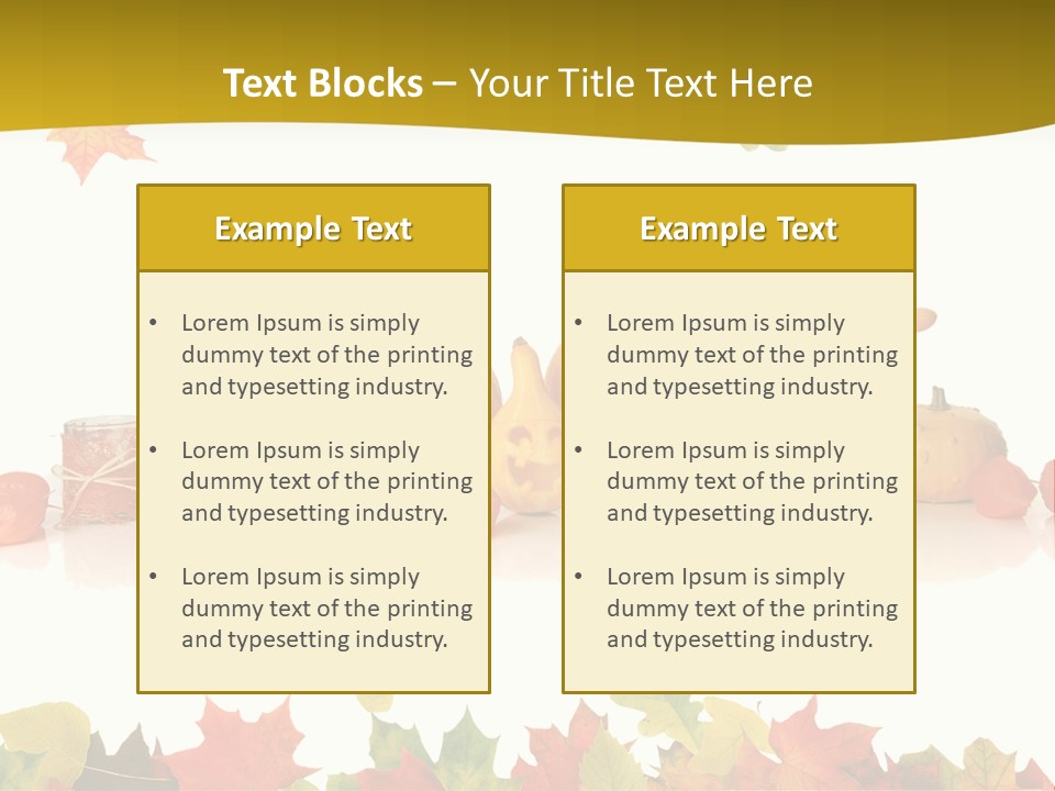 Green Foliage Isolated PowerPoint Template