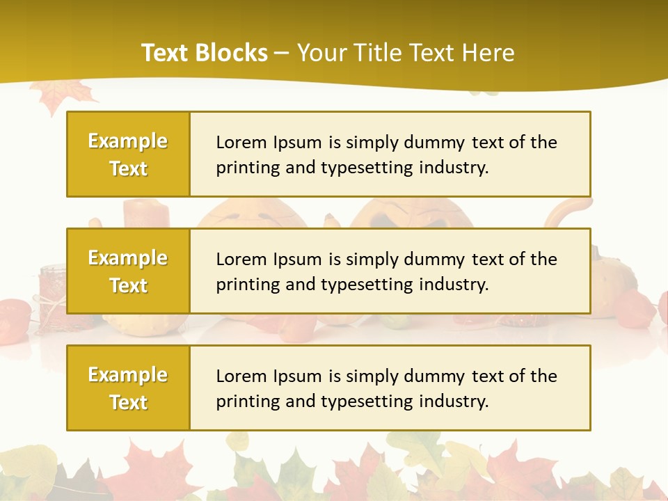 Green Foliage Isolated PowerPoint Template